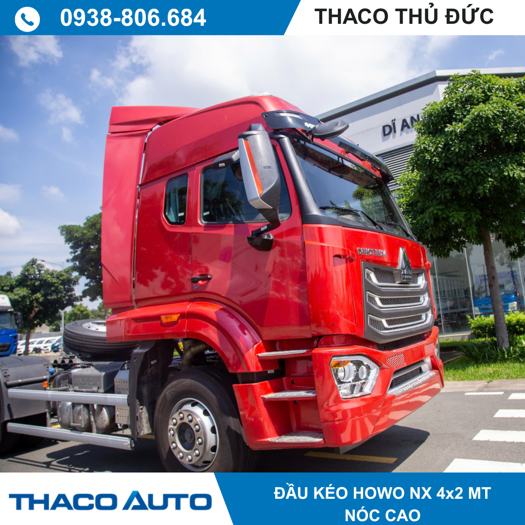  ĐẦU KÉO HOWO NX 4x2 MT NÓC CAO 