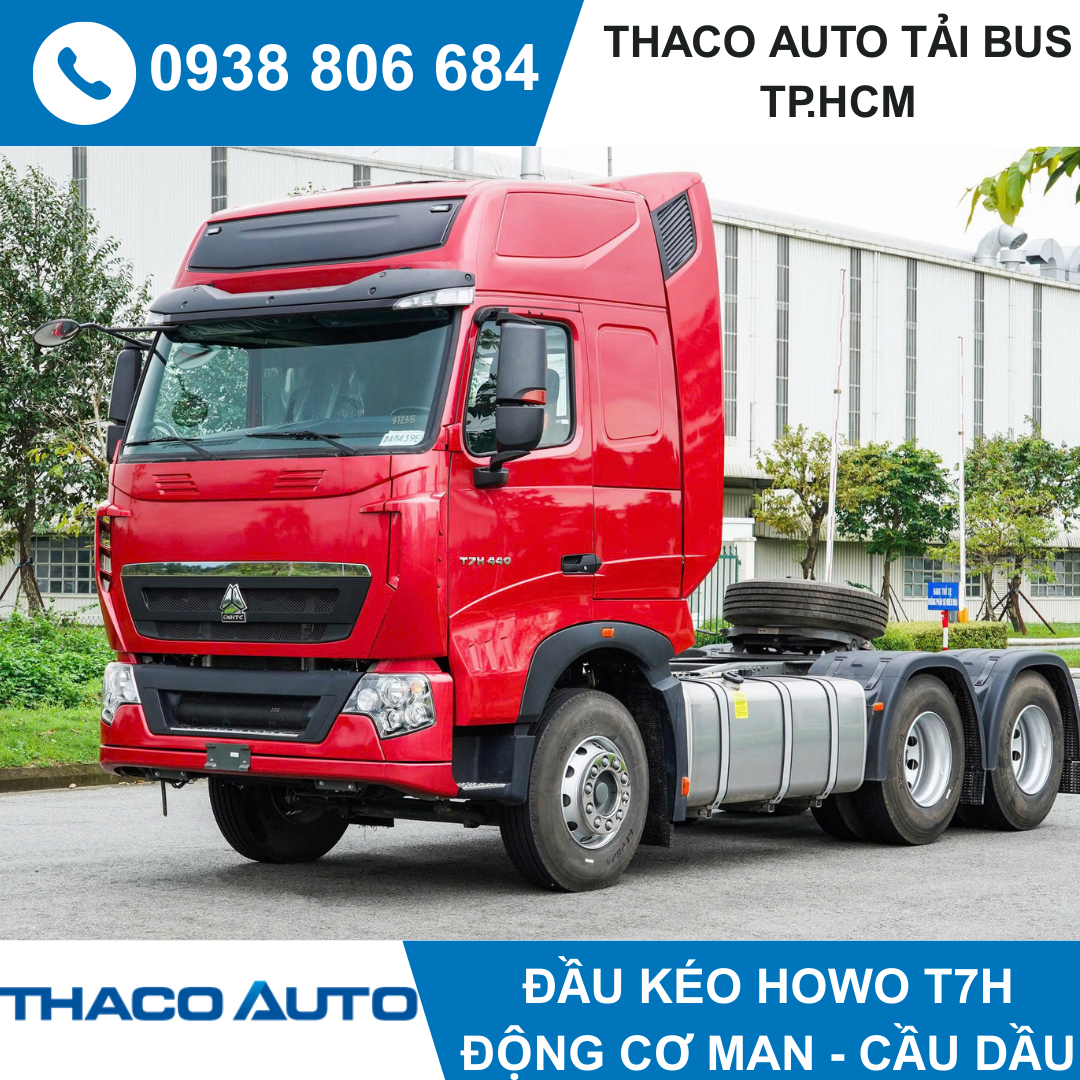  ĐẦU KÉO HOWO SINOTRUK T7H 6x4 | CẦU DẦU 