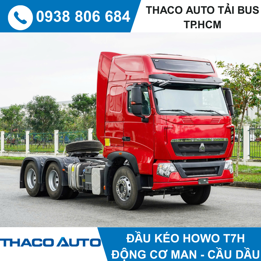  ĐẦU KÉO HOWO SINOTRUK T7H 6x4 | CẦU DẦU 