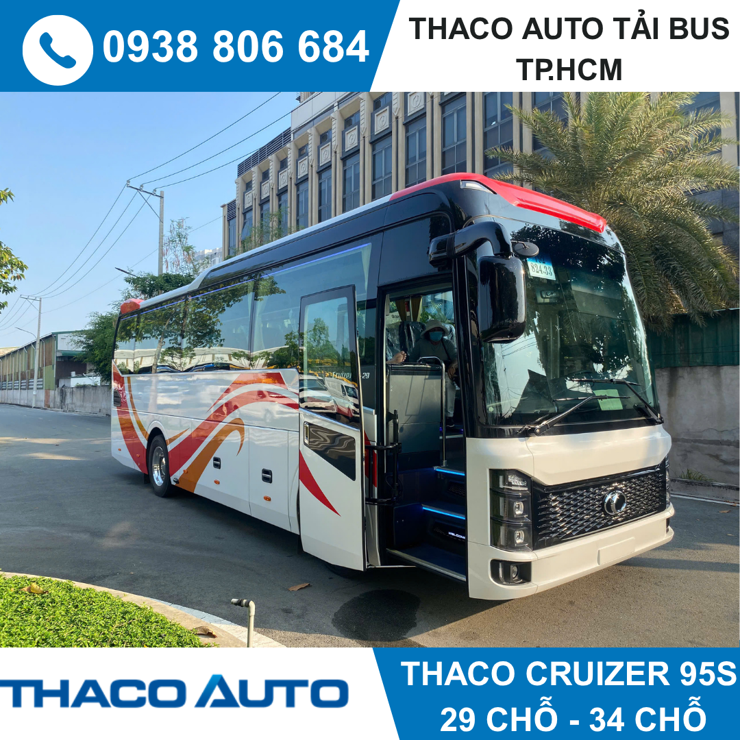  THACO CRUIZER TB95 – Xe khách 29 chỗ cao cấp, tiện nghi, vận hành êm ái 