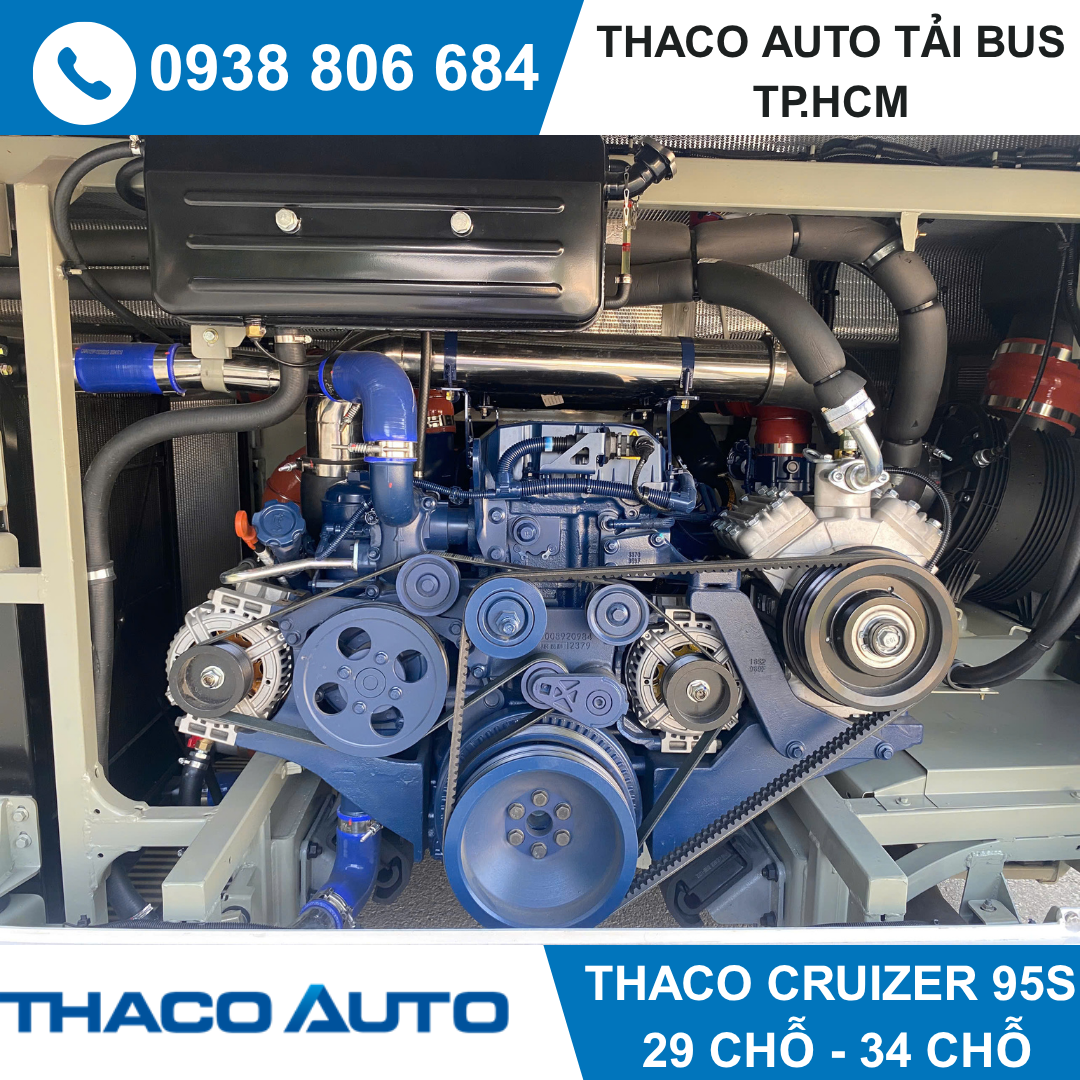  THACO CRUIZER TB95 – Xe khách 29 chỗ cao cấp, tiện nghi, vận hành êm ái 