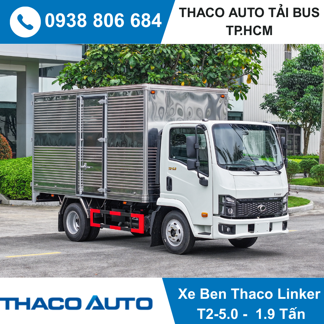  XE TẢI 1.9 TẤN THACO LINKER T2-5.0 - THÙNG KÍN 