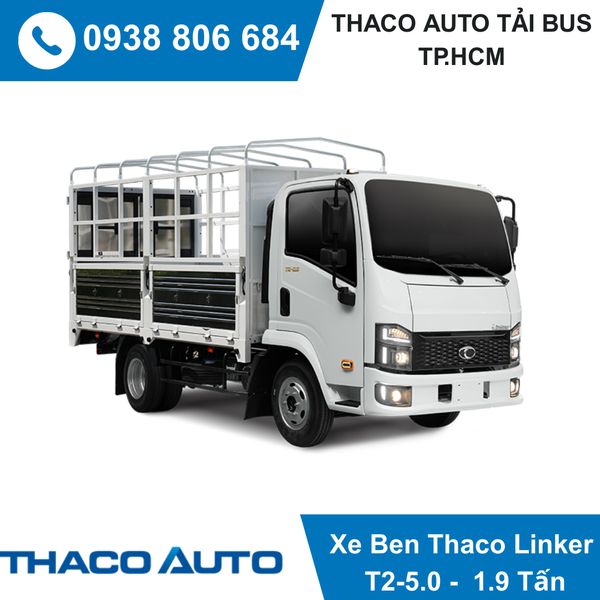  XE TẢI 1.9 TẤN THACO LINKER T2-5.0 - THÙNG MUI BẠT 