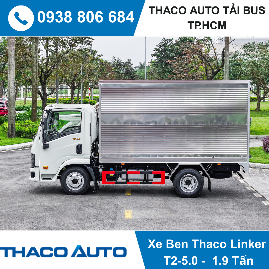  XE TẢI 1.9 TẤN THACO LINKER T2-5.0 - THÙNG KÍN 