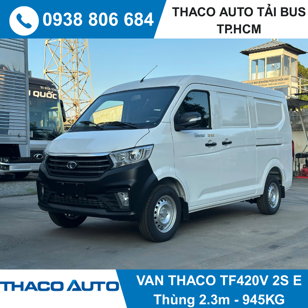  XE TẢI VAN THACO 2 CHỖ | TF420 V 2S E | 945 KG | THÙNG 2,3M 
