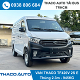  XE TẢI VAN THACO 2 CHỖ | TF420 V 2S E | 945 KG | THÙNG 2,3M 