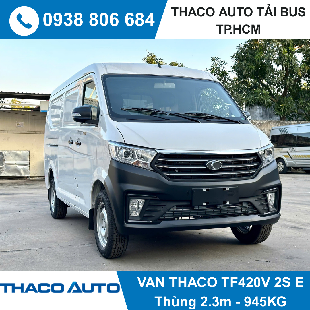  XE TẢI VAN THACO 2 CHỖ | TF420 V 2S E | 945 KG | THÙNG 2,3M 