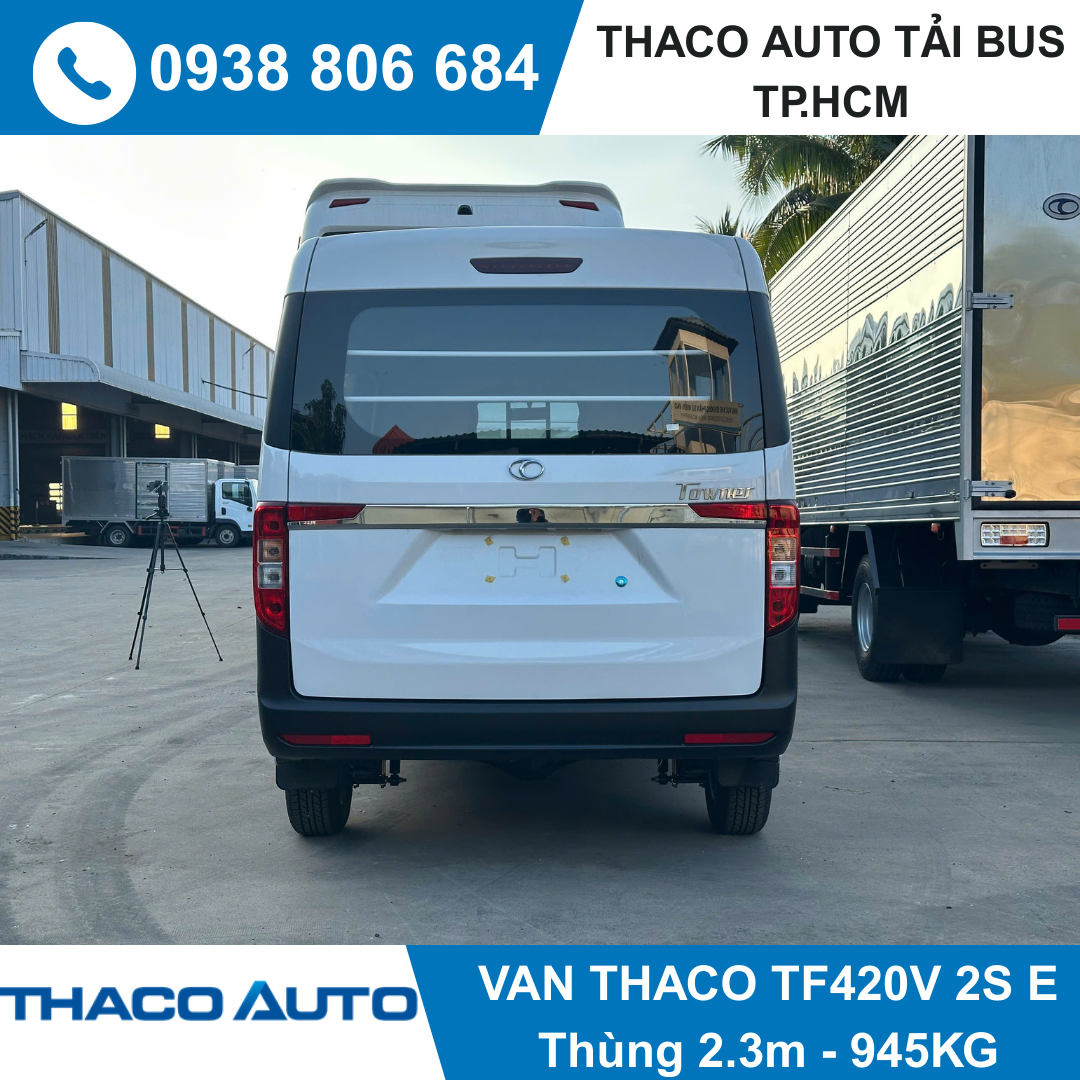  XE TẢI VAN THACO 2 CHỖ | TF420 V 2S E | 945 KG | THÙNG 2,3M 