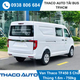  XE TẢI VAN THACO 5 CHỖ | TF450V 5S | 750 KG | THÙNG 1,6M 