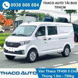  XE TẢI VAN THACO 5 CHỖ | TF450V 5S | 750 KG | THÙNG 1,6M 