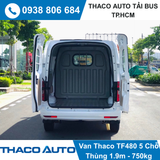  XE TẢI VAN THACO 5 CHỖ | TF480V 5S | 750 KG | THÙNG 1,9M 