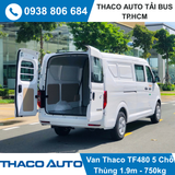  XE TẢI VAN THACO 5 CHỖ SỐ TỰ ĐỘNG (AT) – FRONTIER TF480 5S THÙNG 1M9 