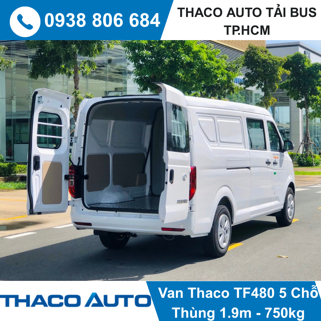  XE TẢI VAN THACO 5 CHỖ SỐ TỰ ĐỘNG (AT) – FRONTIER TF480 5S THÙNG 1M9 