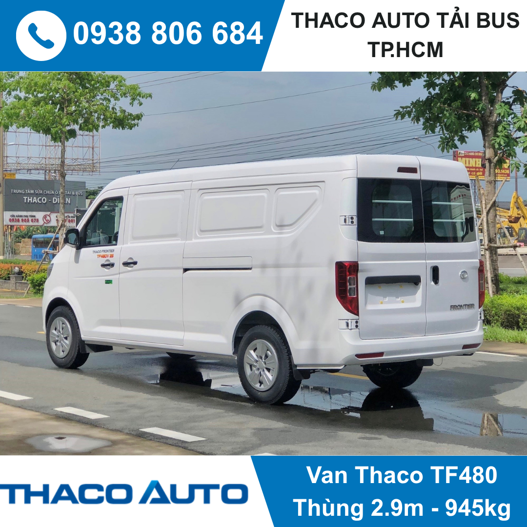  XE TẢI VAN THACO 2 CHỖ | TF480V 2S | AT SỐ TỰ ĐỘNG 