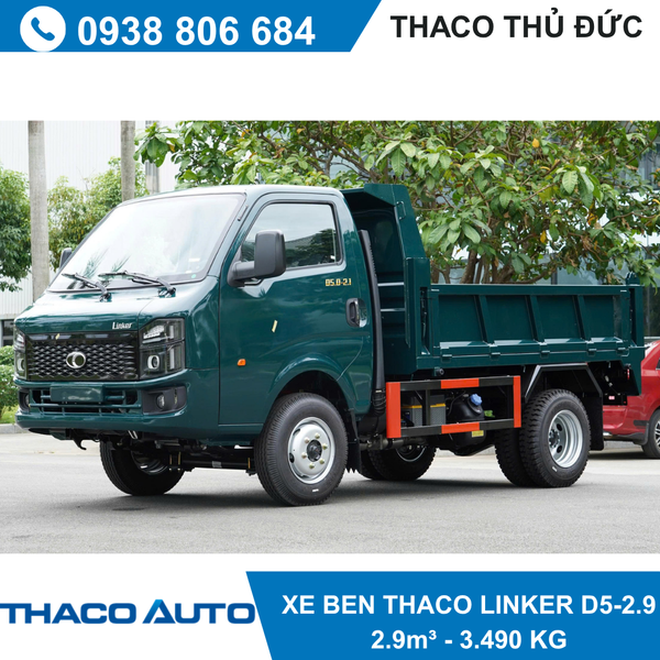  XE BEN THACO LINKER D5.0-2.9 | 3,49 TẤN 