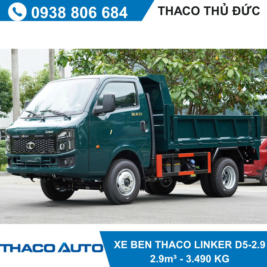  XE BEN THACO LINKER D5.0-2.9 | 3,49 TẤN 