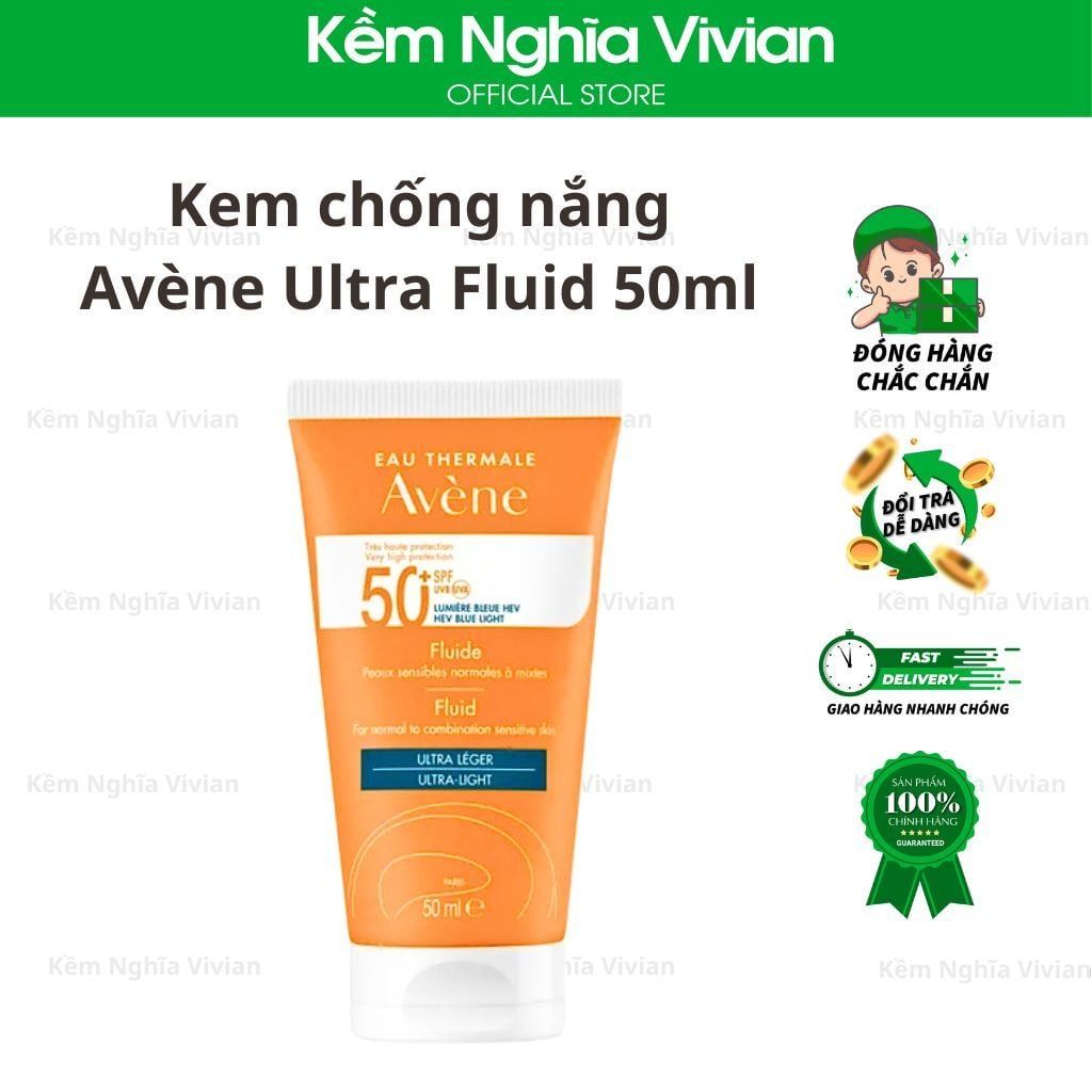  Kem Chống Nắng Avène Ultra Fluid 50ml 