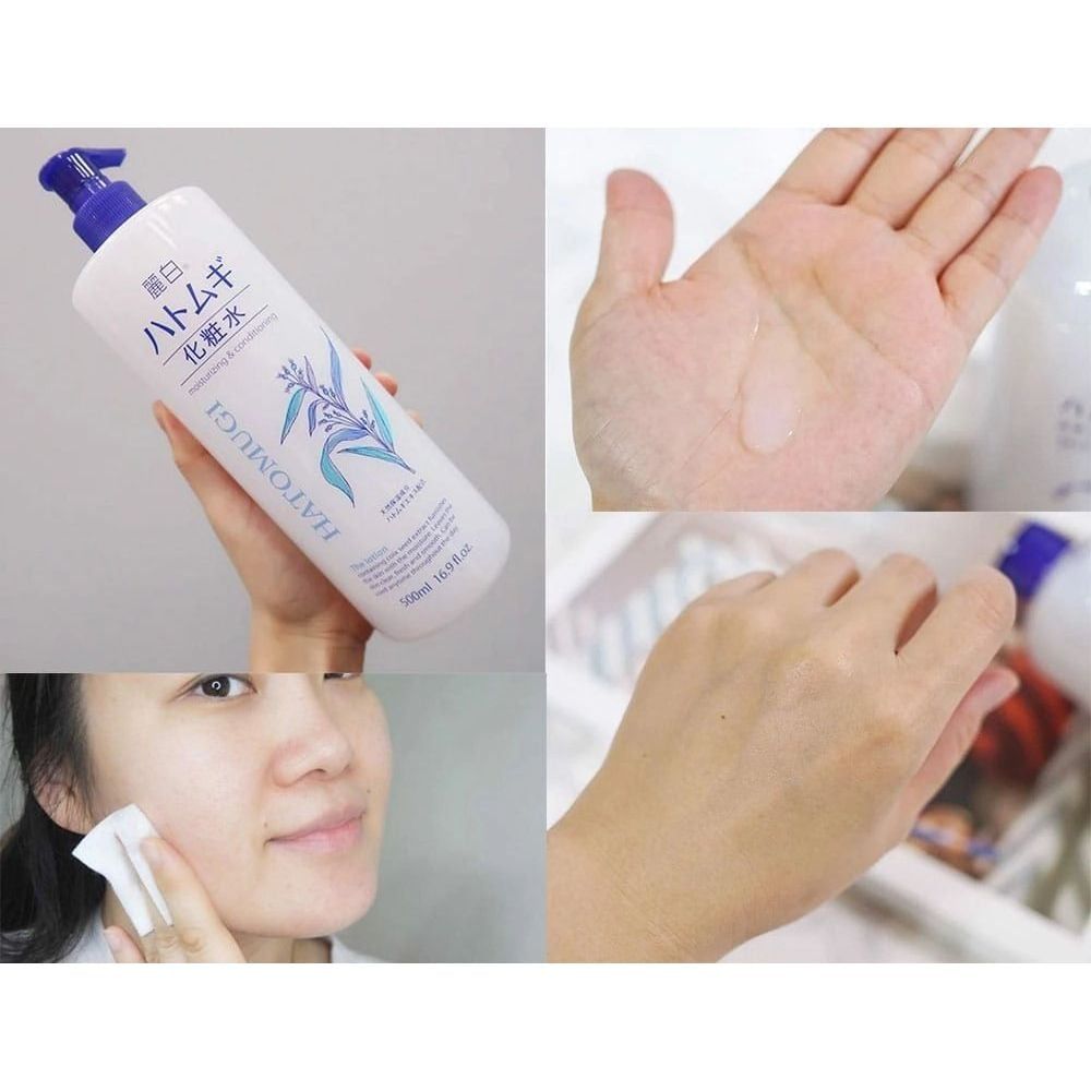  Lotion dưỡng trắng mịn da Hatomugi 500ml 
