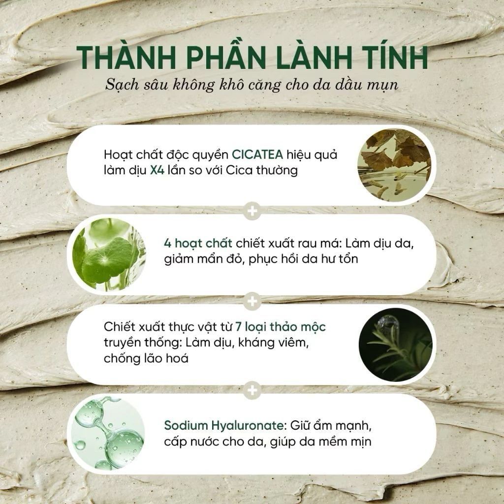  Mặt nạ sữa rửa mặt 2in 1 làm sạch sâu cho da mụn, nhạy cảm Dewdap 150ml 