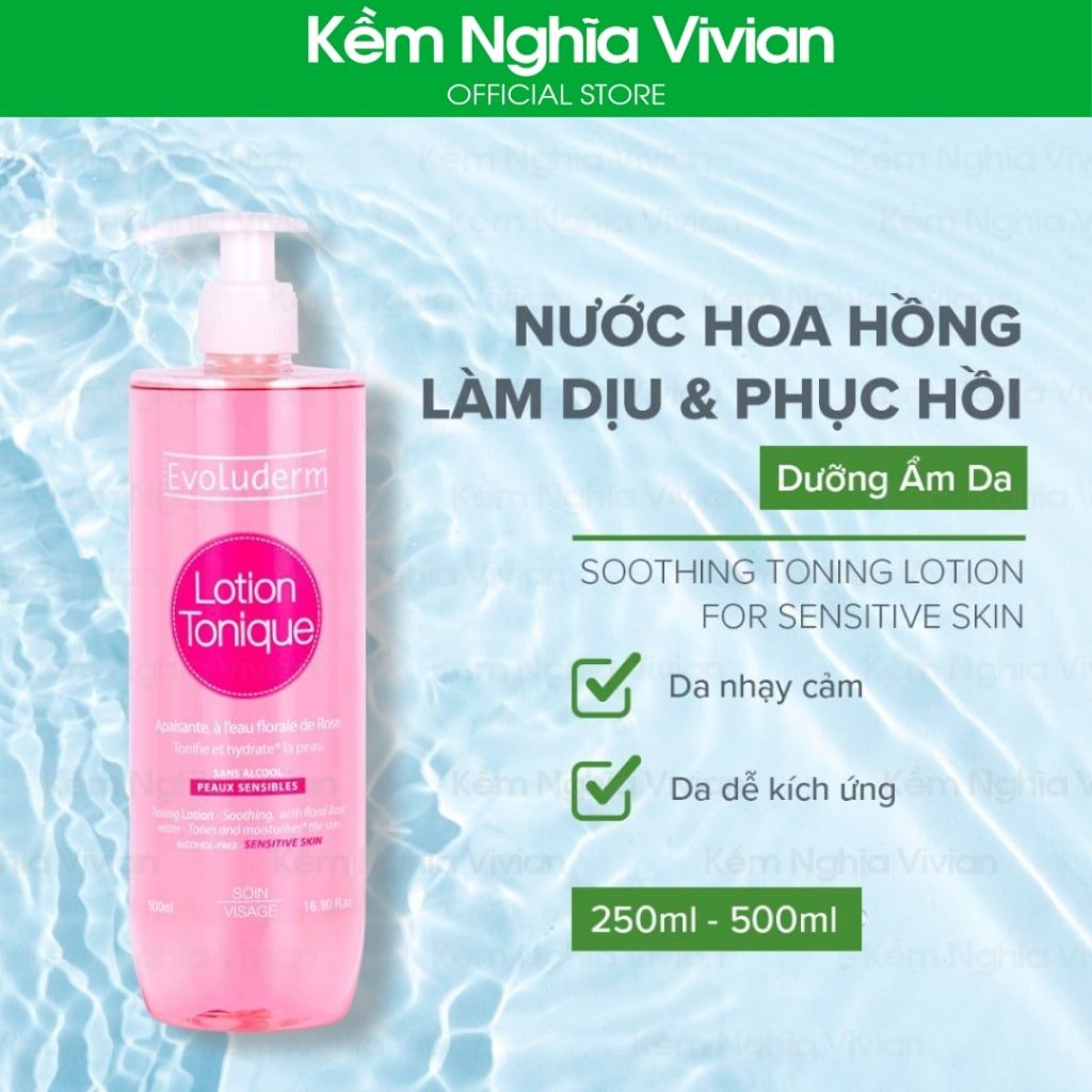  Nước hoa hồng Evoderm 500ml (MP5063) 
