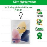  Set 3 Bông Phấn Mini Vacossi - PH05-01, ph05-02 