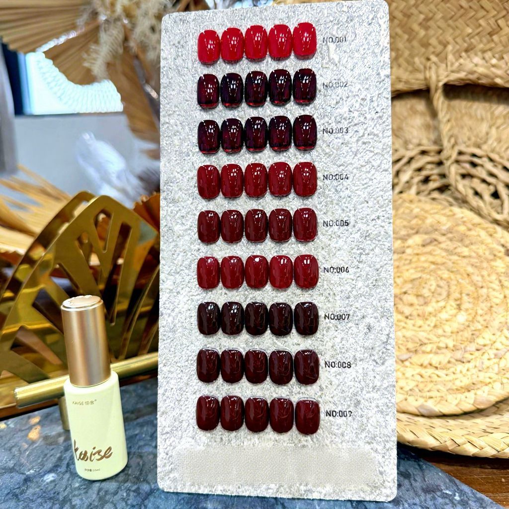  Set Gel Đỏ Mix Kaise (9 chai) 