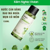  Nước cân bằng Rau má ngừa mụn Cỏ Mềm 150ml 