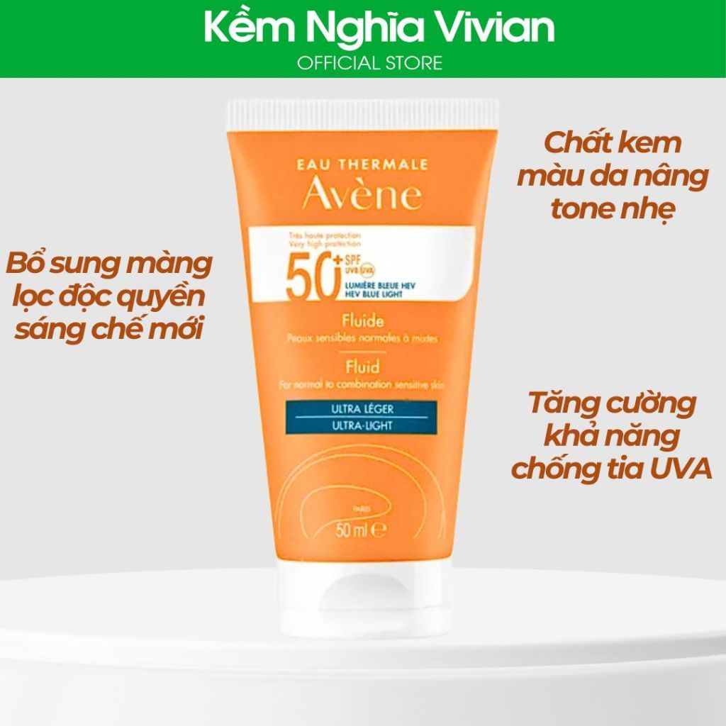  Kem Chống Nắng Avène Ultra Fluid 50ml 