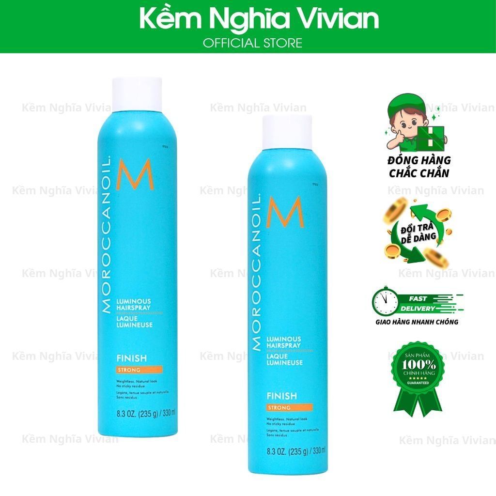  Gôm Xịt Giữ Nếp Tóc Linh Hoạt Siêu Mạnh Moroccanoil 330ml 