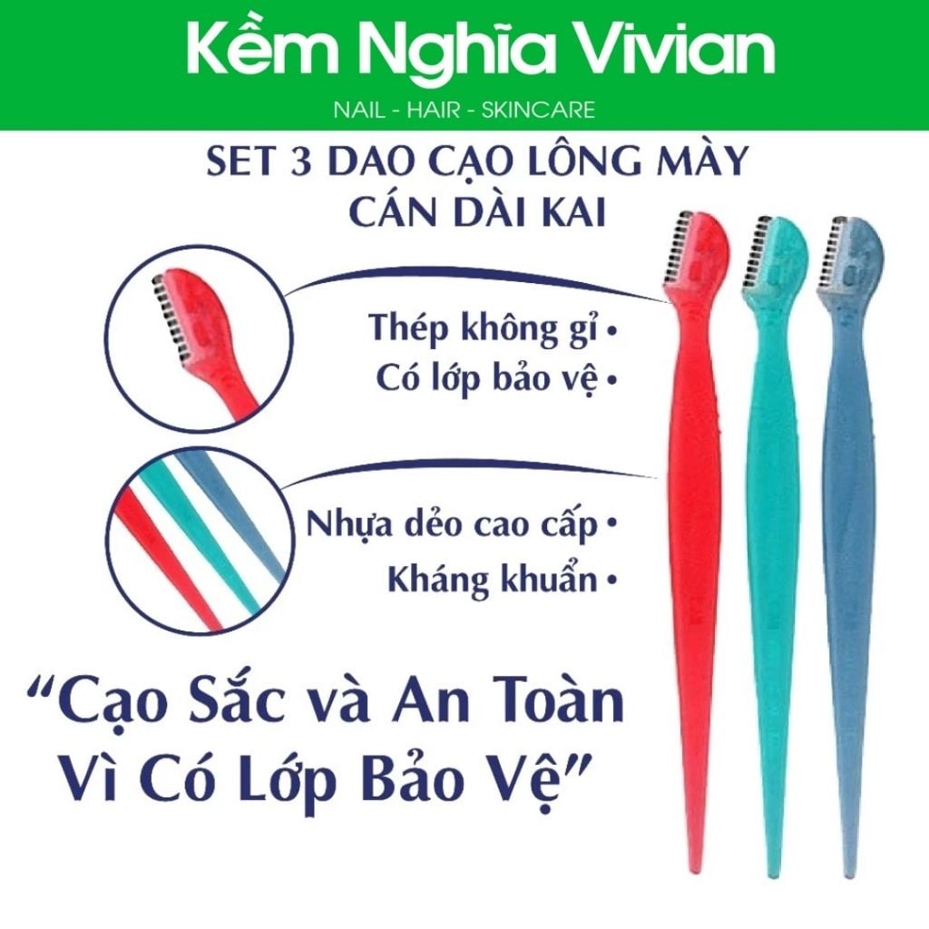  Dao cạo mày Kai EBR-3P 