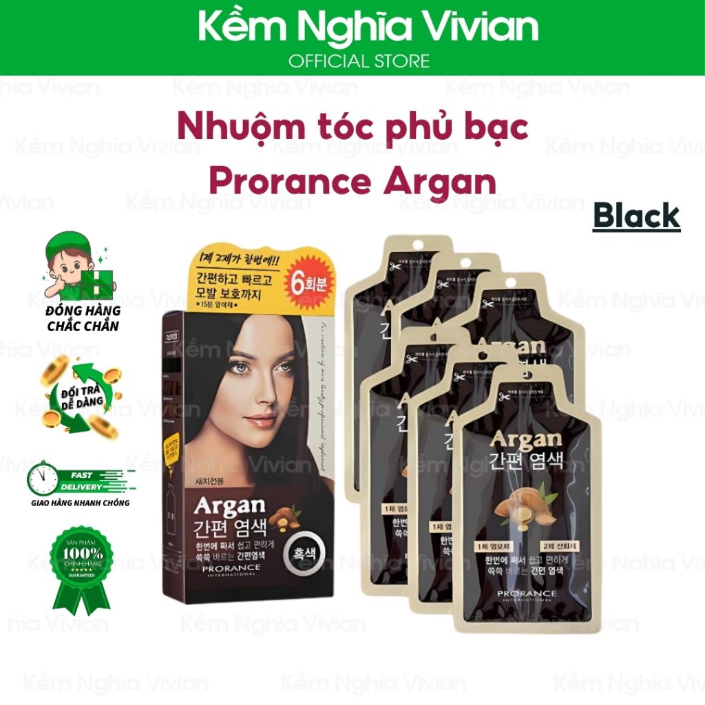  Nhuộm tóc phủ bạc Prorance Argan (MP8554 - MP8556) 