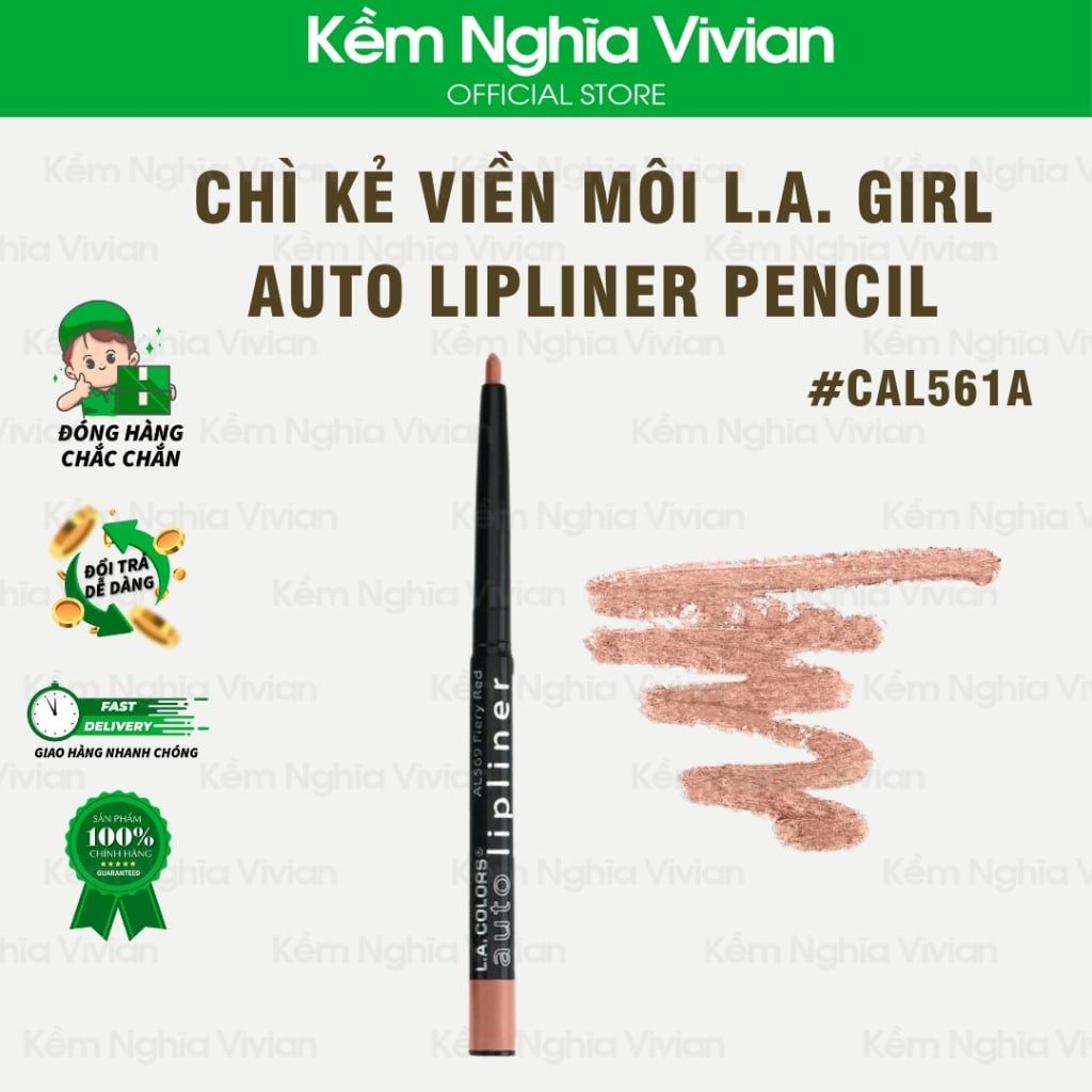  Chì kẻ môi vặn L.A Colors Auto Lipliner Pencil 
