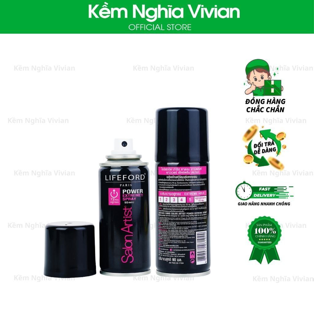  Keo xịt tóc Lifeford Salon Artist - 90ml, 320ml 