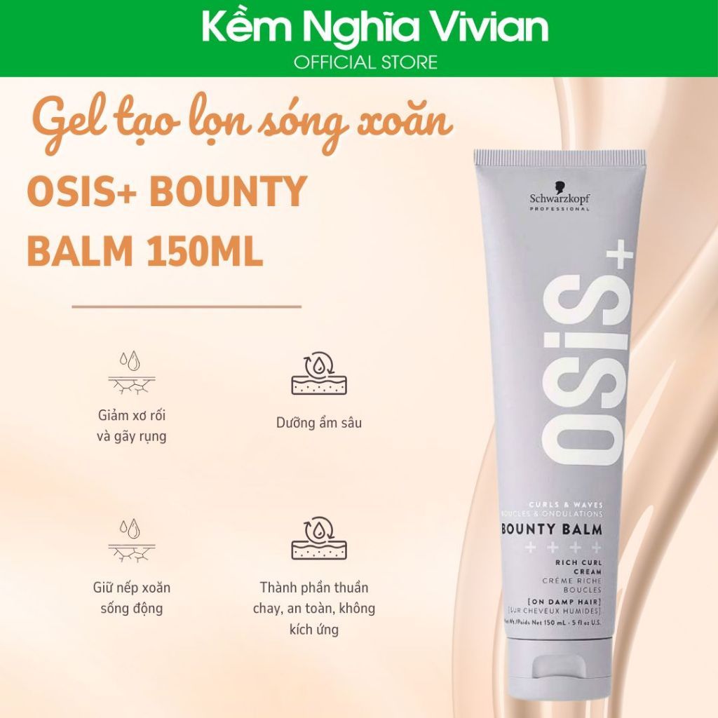  Gel Tạo Lọn Sóng Xoăn Osis+ Bounty Balm 150ml 