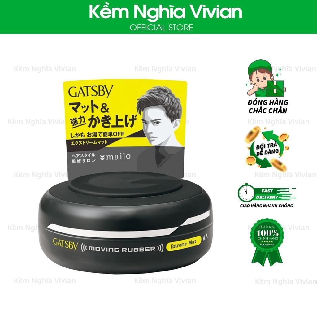  Sáp Wax Gatsby 80g - Extreme Mat, Cool Wet 