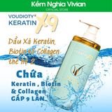  Gội xả phục hồi Voudioty Keratin X9 Biotin & Collagen 500ml (MP8979) 