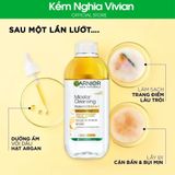  Nước làm sạch và tẩy trang cho da khô & trang điểm Garnier Micellar Water 400ml 