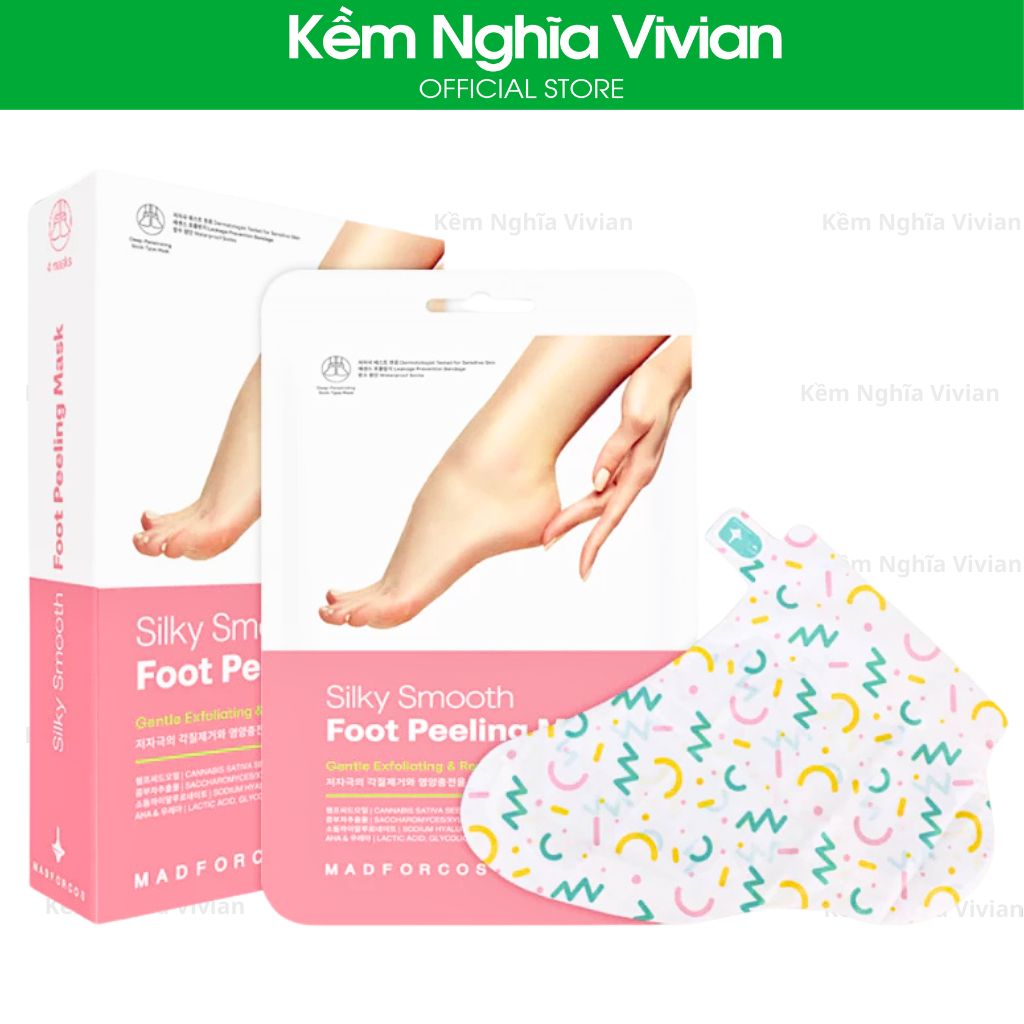  Nạ Dưỡng Ẩm Da Chân Madforcos Silky Coconut Oil - Silky Smooth 