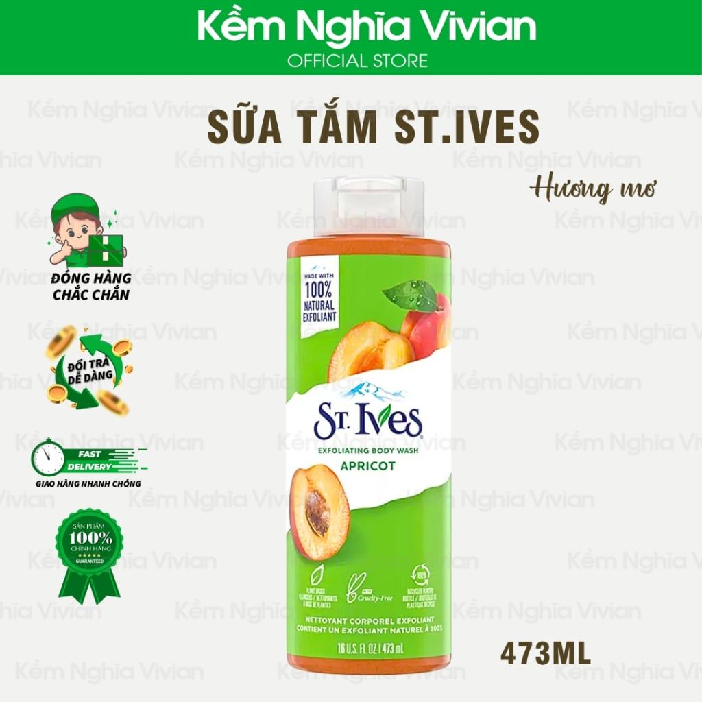  Sữa tắm St.ives hương mơ 473ml (MP4794) 