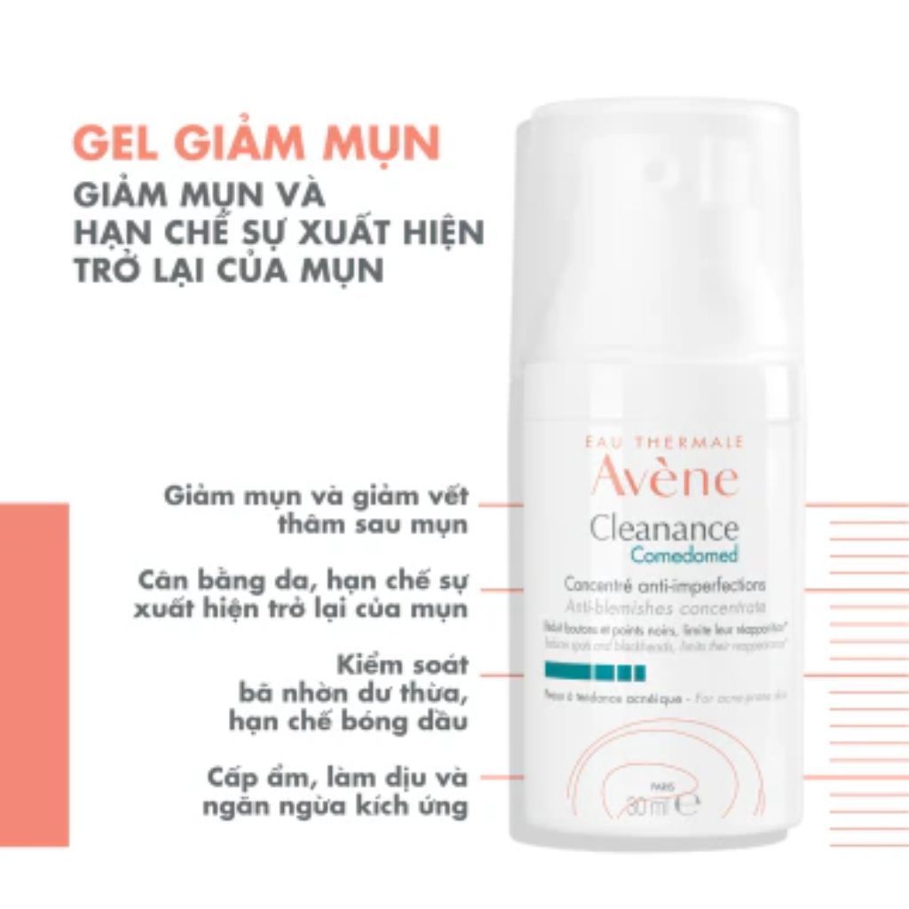  Gel Giảm Mụn, Giảm Thâm Avène 30ml 