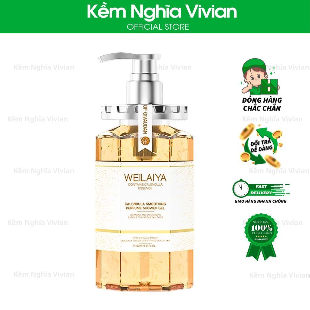  Sữa Tắm Trắng Da Cánh Hoa Cúc Weilaiya 450ml 