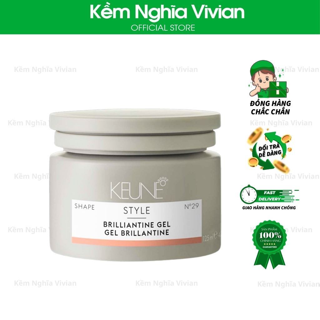  Gel tạo kiểu mềm và bóng tóc Keune Style Brilliantine Gel 