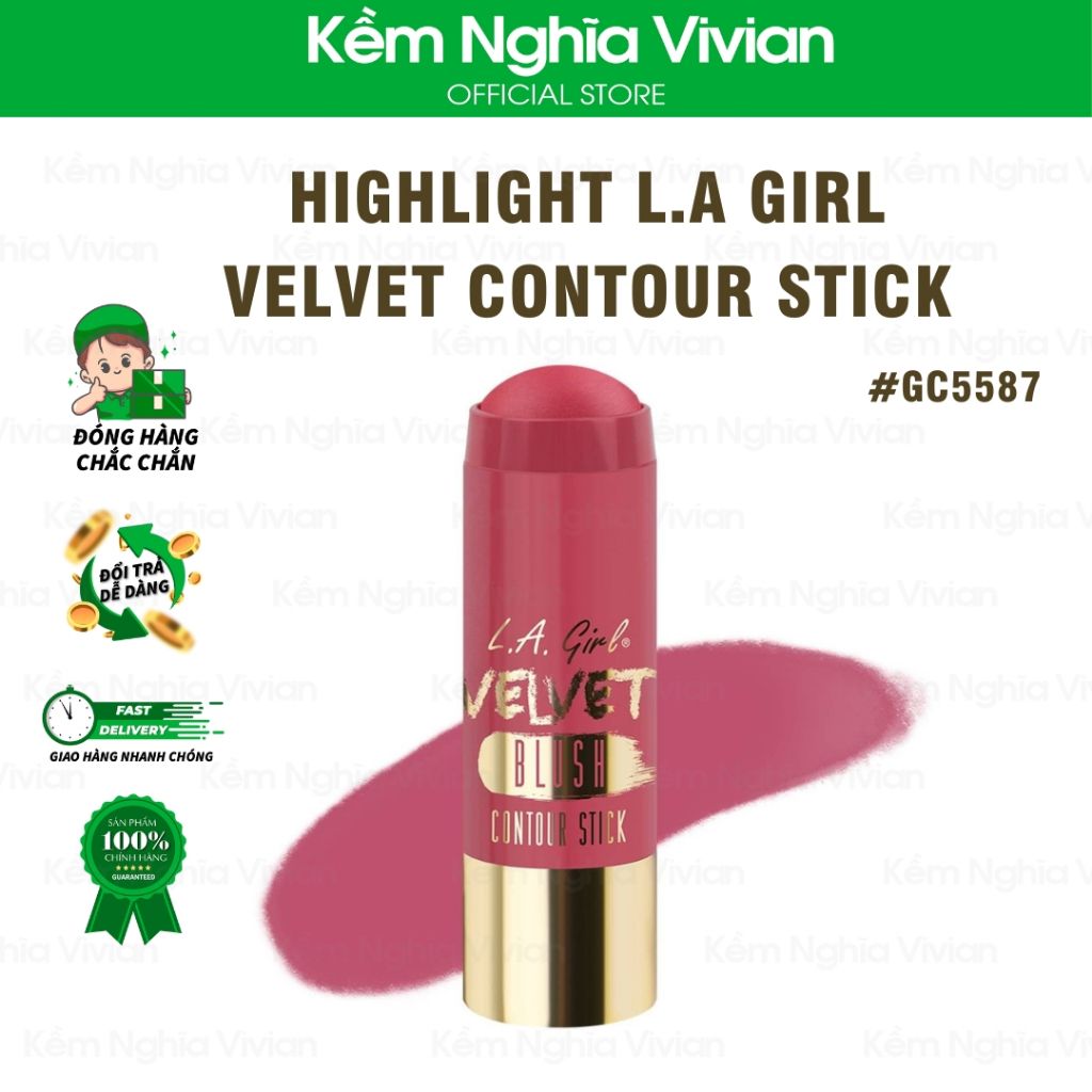  Tạo khối - Highlight L.A Girl Velvet Contour Stick 
