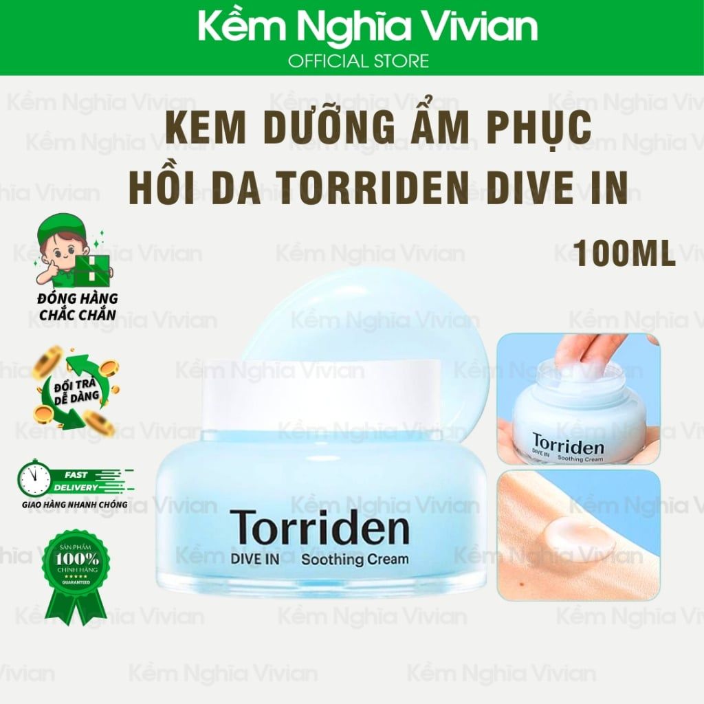  Kem dưỡng ẩm, dịu da căng mịn Torriden Dive In 100ml (MP9650) 