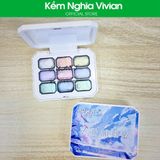  Set gel dặm Ombre và vẽ 9 ô Frescobaldi (nhũ) 