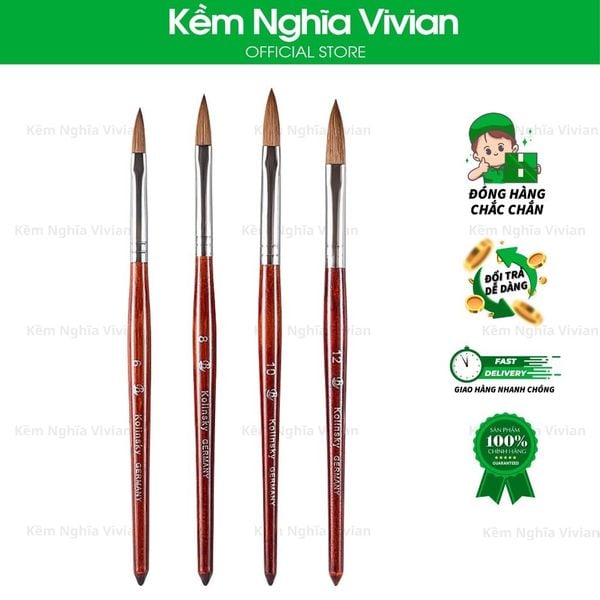  Cọ đắp bột nail BW-8, 10,12 