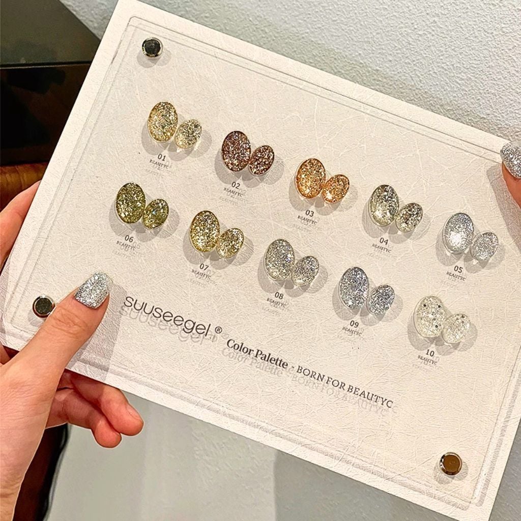  Set Gel Mắt Mèo Ánh Nước Suusee 10 chai 