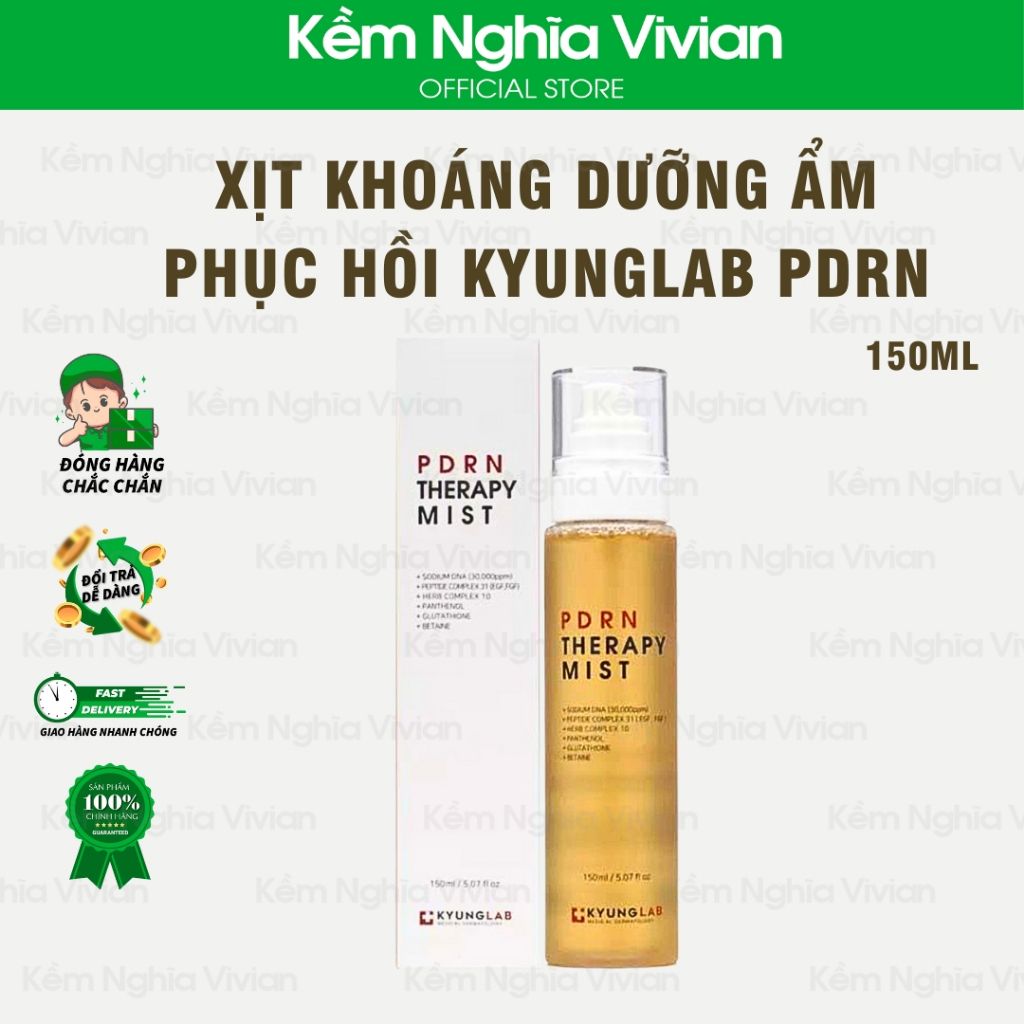  Xịt khoáng dưỡng ẩm phục hồi KYUNGLAB PDRN 150ml 