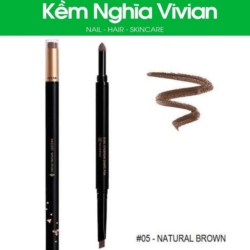  Vacosi 3 in 1 Eyebrow Pencil (chì kẻ mày 3 đầu) 