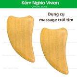  Dùng Cụ Massage Trái Tim -  Gỗ, Đá 